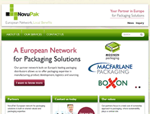 Tablet Screenshot of novupak.com